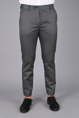 MANCREW Regular Fit Men Grey Trousers
