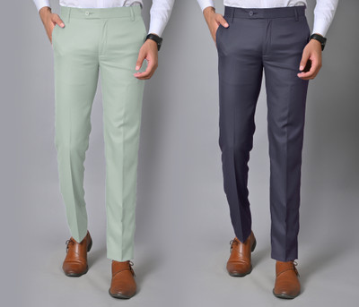 AY Collection Slim Fit Men Multicolor Trousers