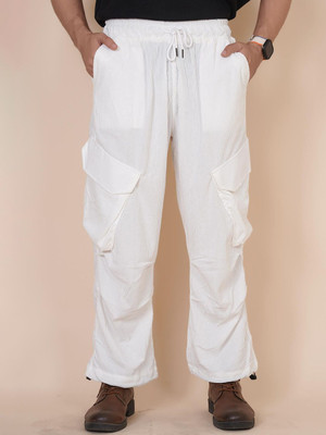 Moda Rapido Relaxed Men White Trousers