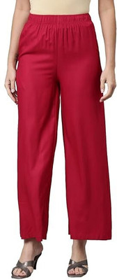 mkv fashion Slim Fit Women Maroon Trousers