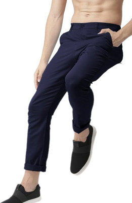 Vamdev Hub Regular Fit Men Dark Blue Trousers