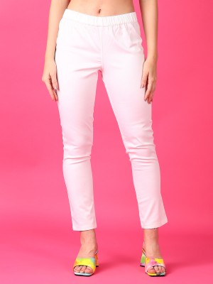 V-MART Regular Fit Women White Trousers