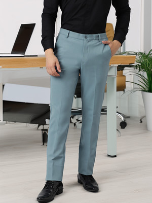 SUBTRACT Slim Fit Men Blue Trousers