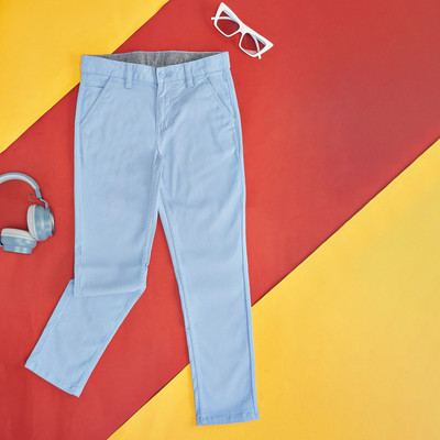 Pantaloons Junior Regular Fit Boys Blue Trousers