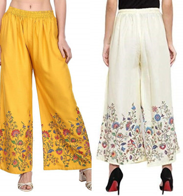 AFFLEON Flared Women Multicolor Trousers