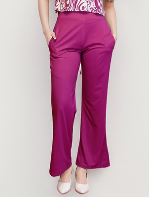 Dwarros Women Pink Trousers