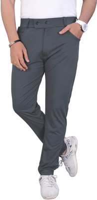 KENDORE Regular Fit Men Grey Trousers