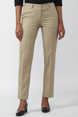 VAN HEUSEN Regular Fit Women Khaki Trousers