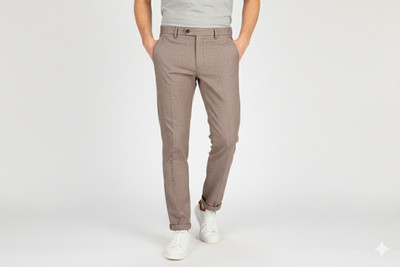 PETER ENGLAND Regular Fit Men Maroon Trousers