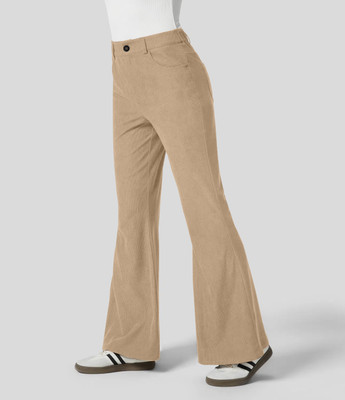 Rajovati Loose Fit Women Cream Trousers