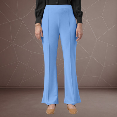 nitafashion Loose Fit Women Light Blue Trousers