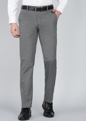 PETER ENGLAND Regular Fit Men Grey Trousers