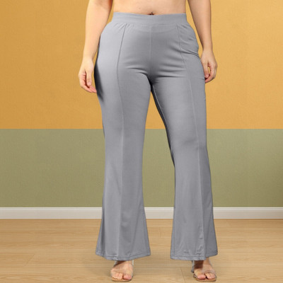 nitafashion Comfort Fit, Regular Fit Women Grey Trousers
