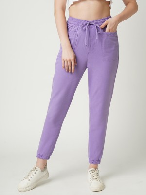 Kraus Jeans Relaxed Women Purple Trousers