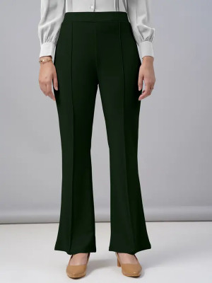 KVARA Regular Fit Women Green Trousers