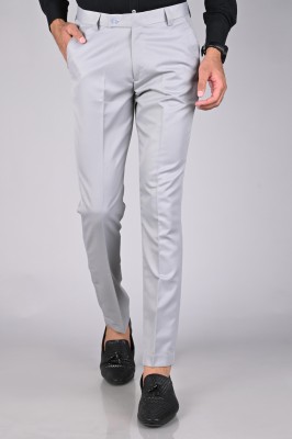 MANCREW Regular Fit Men Grey Trousers