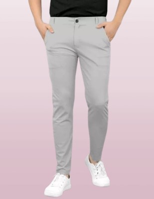 Venner Slim Fit Men Grey Trousers