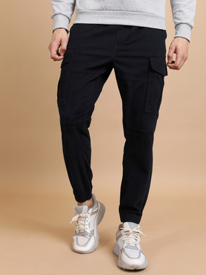 HIGHLANDER Regular Fit Men Dark Blue Trousers