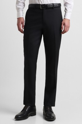 Allen Solly Slim Fit Men Black Trousers