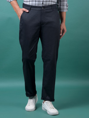 CRIMSOUNE CLUB Slim Fit Men Black Trousers