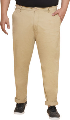 JOHN PRIDE Regular Fit Men Beige Trousers