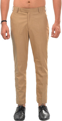 MSG Collections Regular Fit Men Khaki Trousers