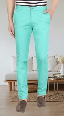 AD & AV Regular Fit Men Green Trousers