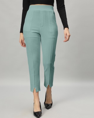 LINOGES Regular Fit Women Green Trousers