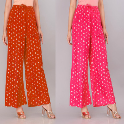 Bharti creation Relaxed Women Multicolor Trousers