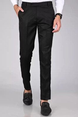 Shree VastraVeda Regular Fit Men Black Trousers