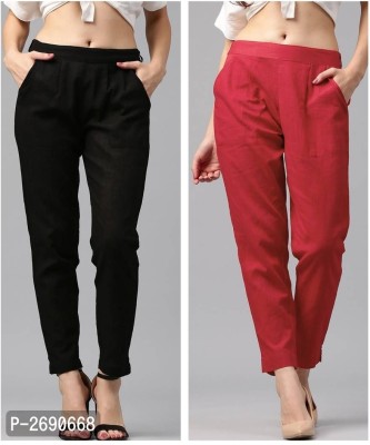 SEZNILA Regular Fit Women Multicolor Trousers