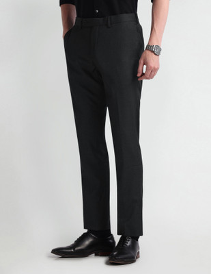 ARROW Regular Fit Men Grey Trousers