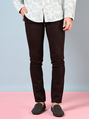 V-MART Slim Fit Men Grey Trousers