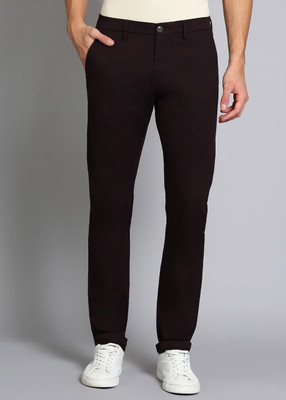 PETER ENGLAND Slim Fit Men Brown Trousers