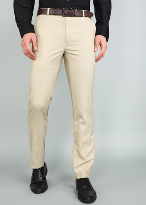 Raymond Slim Fit Men Beige Trousers