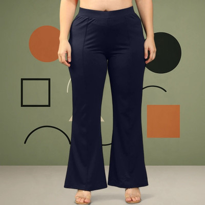 Squadfashion Loose Fit Women Dark Blue Trousers