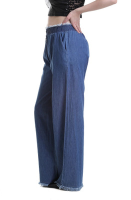Label Of Lalaji Garments Relaxed Women Blue Trousers