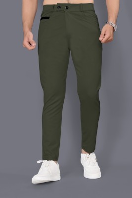 Kishan creation Regular Fit Men Green Trousers