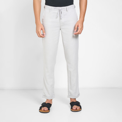 Indus Route by Pantaloons Regular Fit Women Grey Trousers