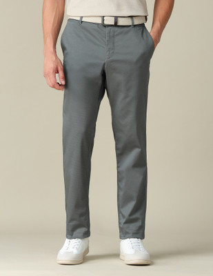 U.S. POLO ASSN. Straight Fit Men Grey Trousers