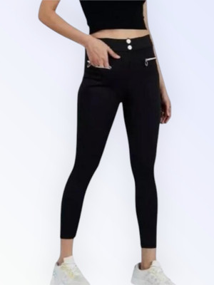 Classy creations Comfort Fit Women Black Trousers