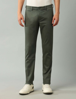 Arrow Sport Slim Fit Men Green Trousers