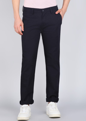 PETER ENGLAND Regular Fit Men Blue Trousers