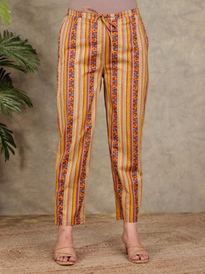 Aramya Comfort Fit Women Red Trousers