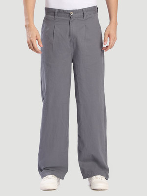 Bene Kleed Relaxed Men Grey Trousers