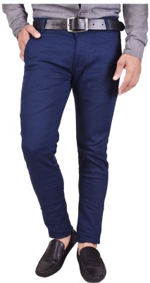 Nation Polo Club Slim Fit Men Blue Trousers