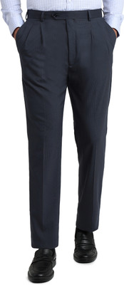 Raymond Slim Fit Men Dark Blue Trousers