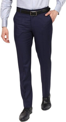 ABC Slim Fit Men Blue Trousers