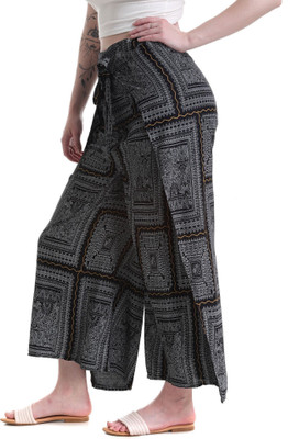 Label Of Lalaji Garments Regular Fit Women Black Trousers