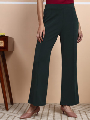 fithub Relaxed Women Green Trousers